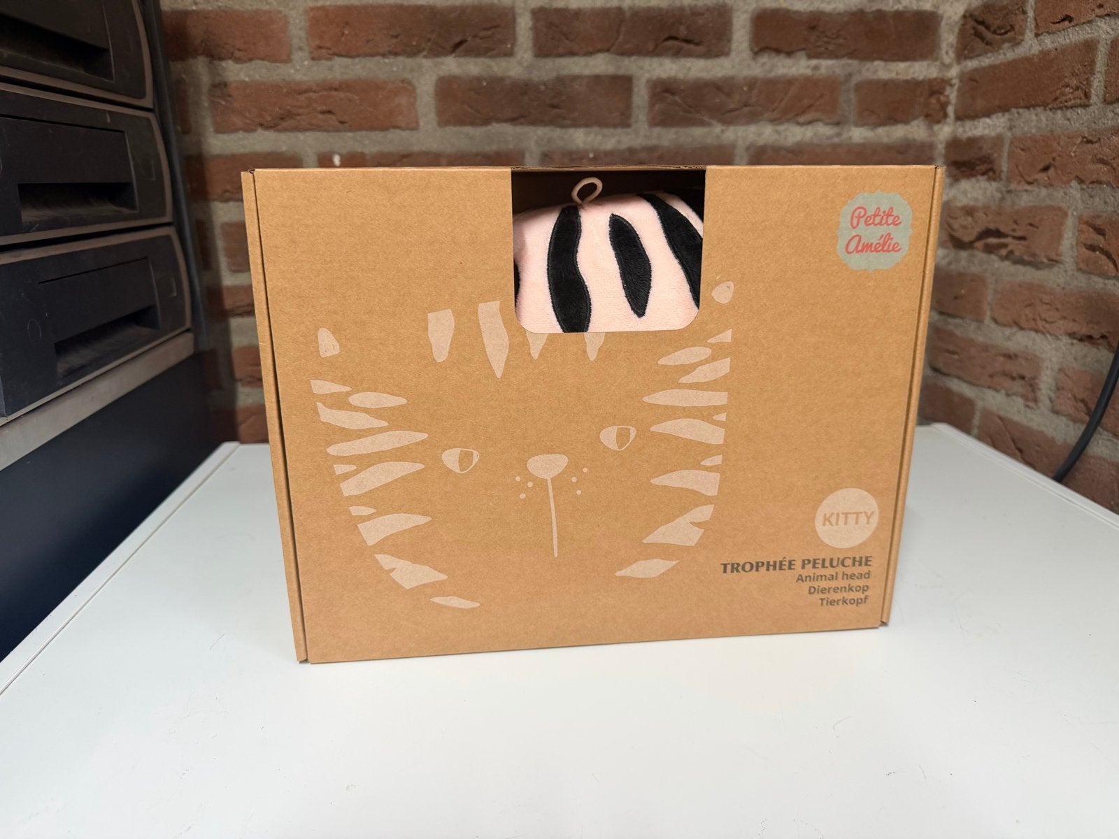 Petite Amélie Kitty Trofee Pluche Dierenkop - Nieuw in doos, Met doos, Overige merken, Overige karakters, Nieuw