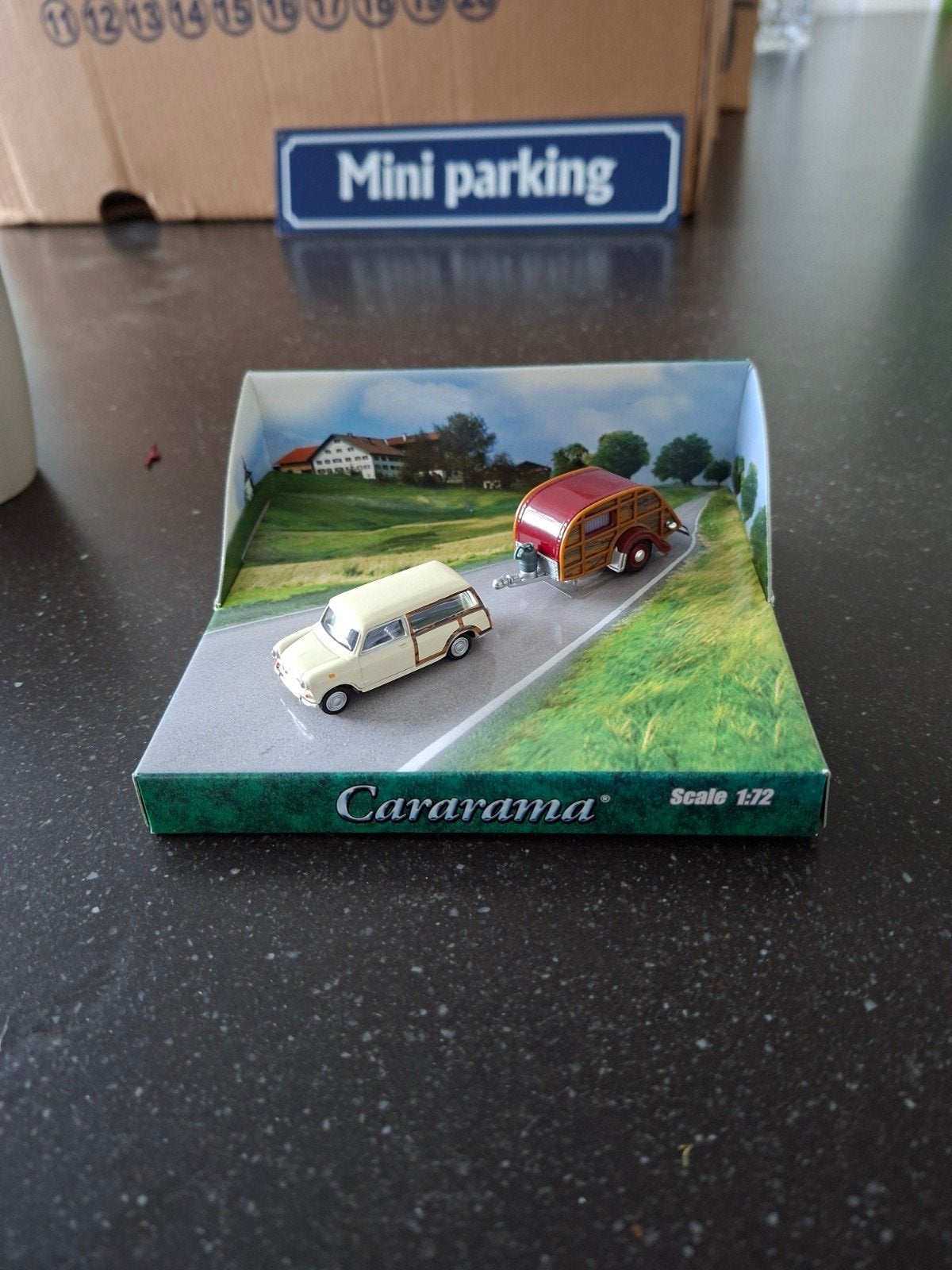 Cararama Mini met caravan schaal 1:72, Hobby en Vrije tijd, Ophalen of Verzenden