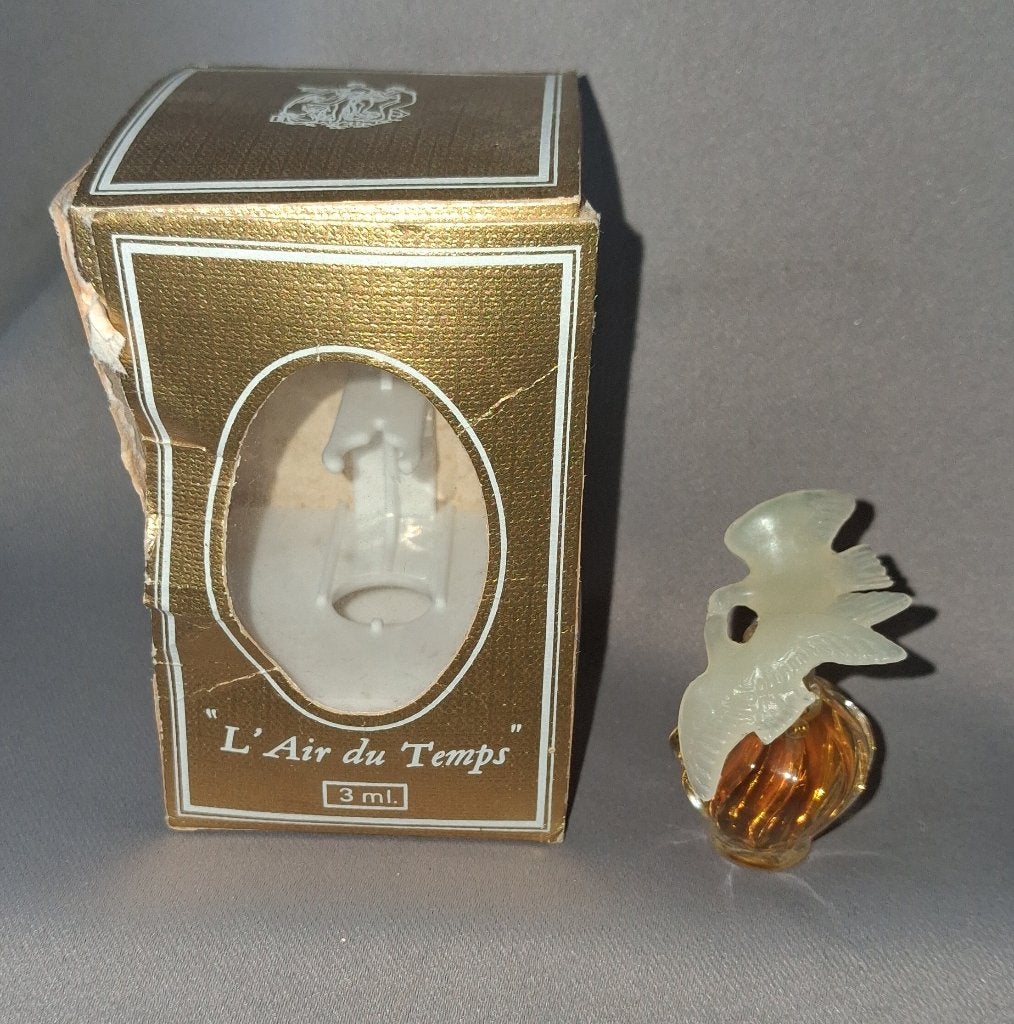 Volle parfum miniatuur - Nina ricci L,air du temps + doosje, Ophalen of Verzenden, Zo goed als nieuw, Miniatuur, Gevuld