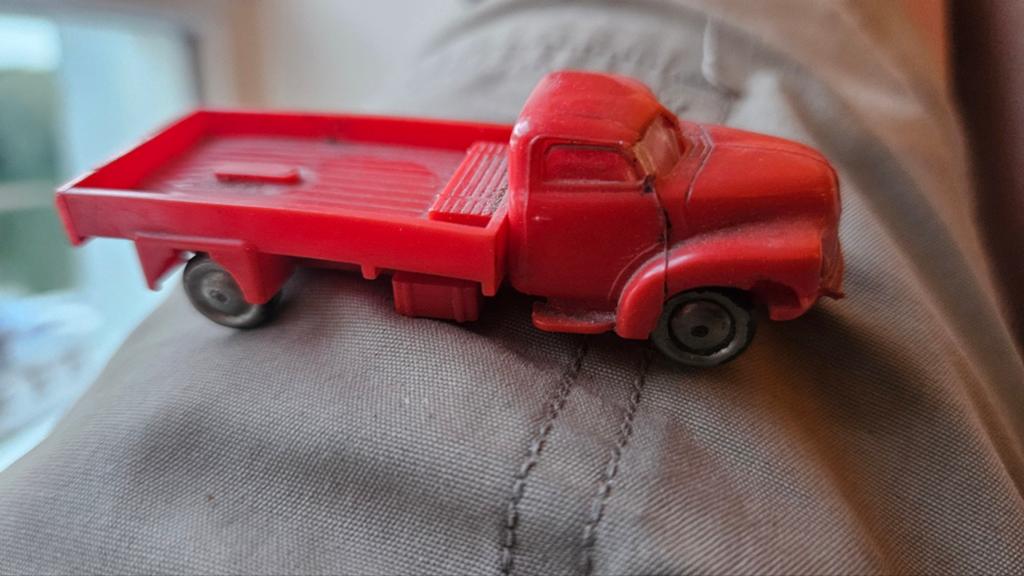 Vintage LEGO vrachtwagen rood - Jaren '50 speelgoed, Ophalen of Verzenden, Gebruikt