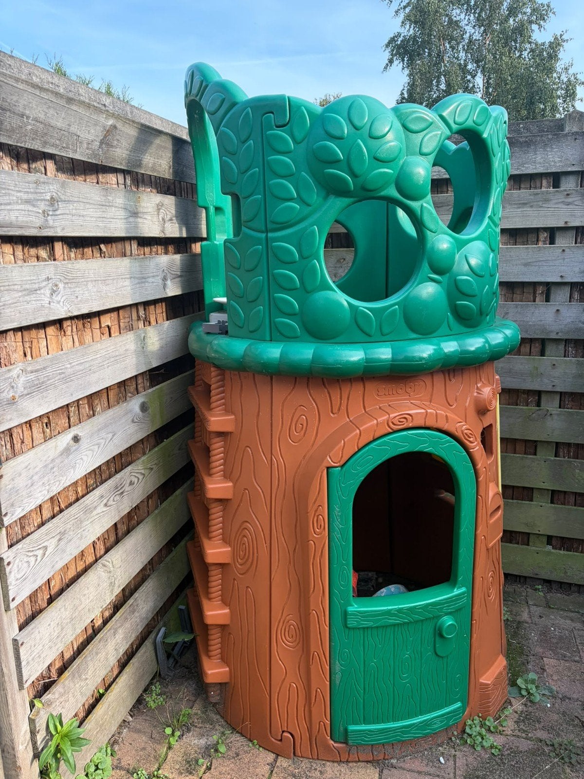 Groot Smoby speelhuis / boomhut – stevig kunststof – uniek m, Kinderen en Baby's, Ophalen, Gebruikt, Kunststof