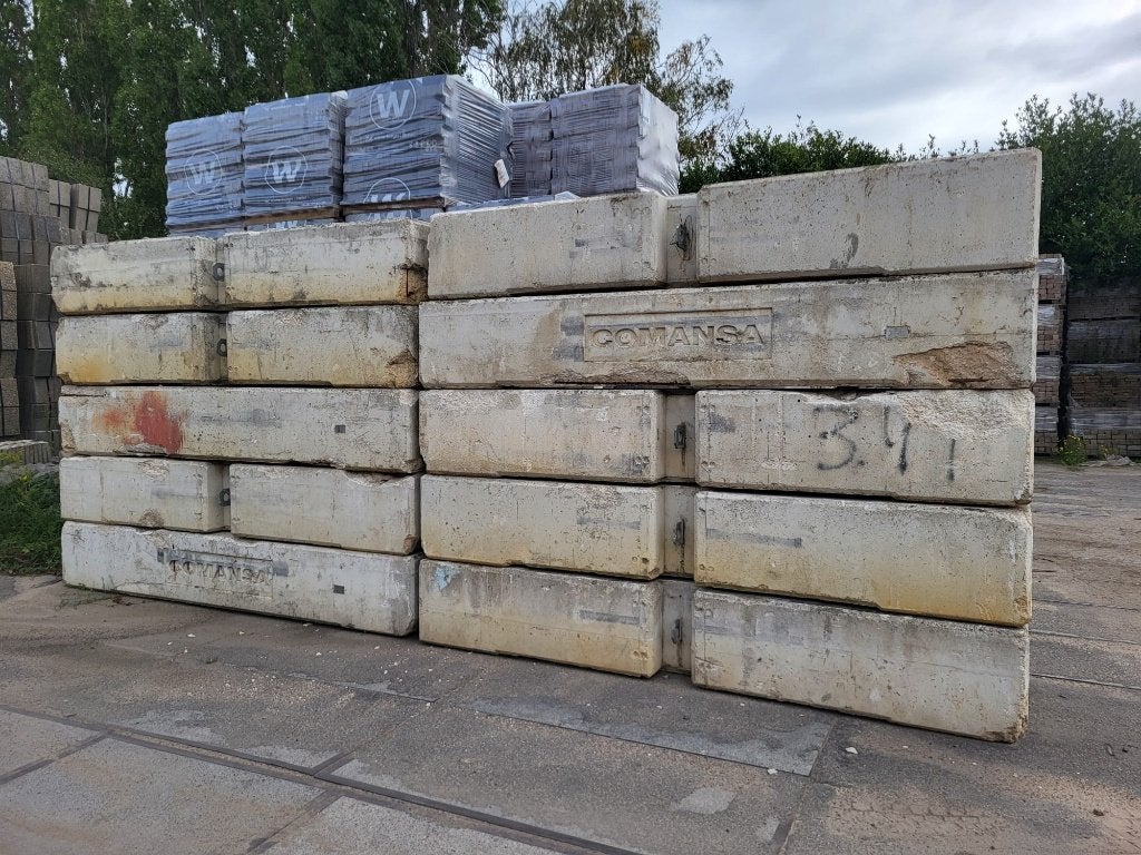 10 stuks mega poeren / balastblokken 320x90x50cm, Ophalen, Gebruikt, Blok, Beton