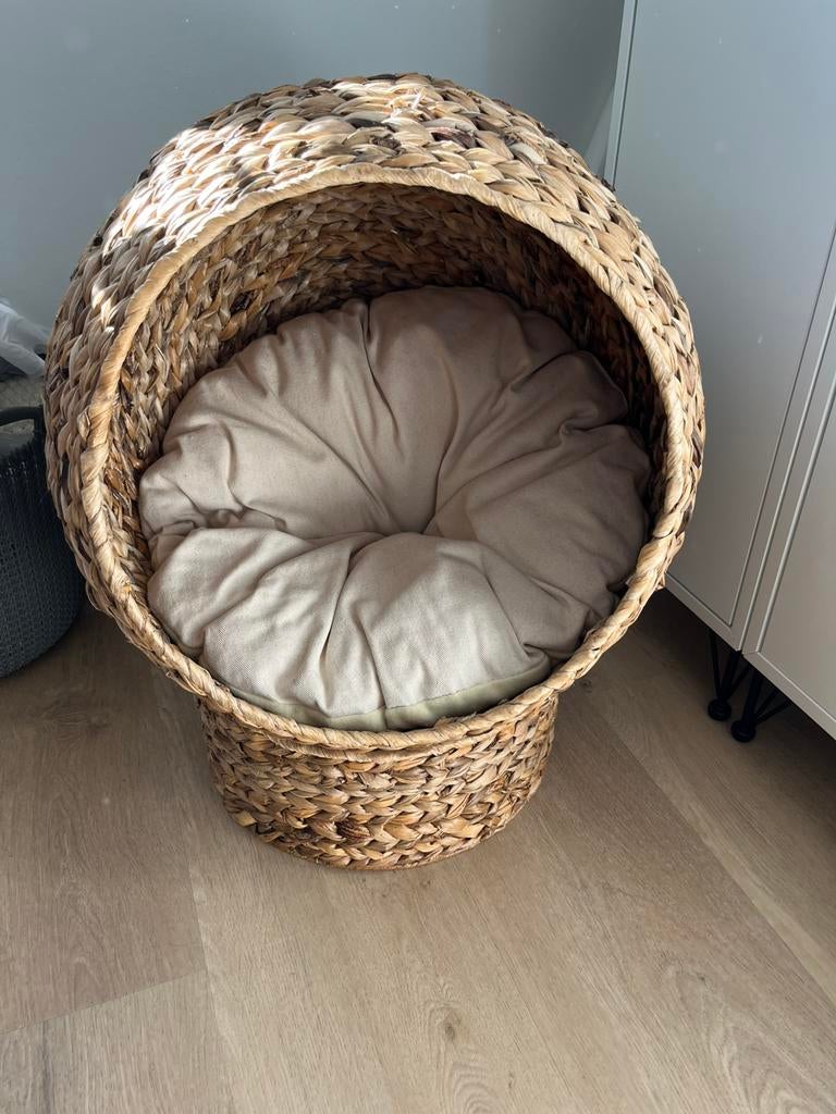 Poezenmand, zo goed als nieuw, Dieren en Toebehoren, Kattenmanden, Ophalen, Zo goed als nieuw, Riet