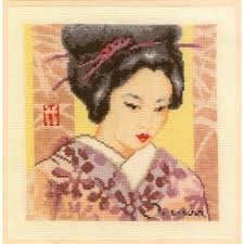 Borduurpakket Geisha 75054, ., Nieuw, Ophalen of Verzenden, .