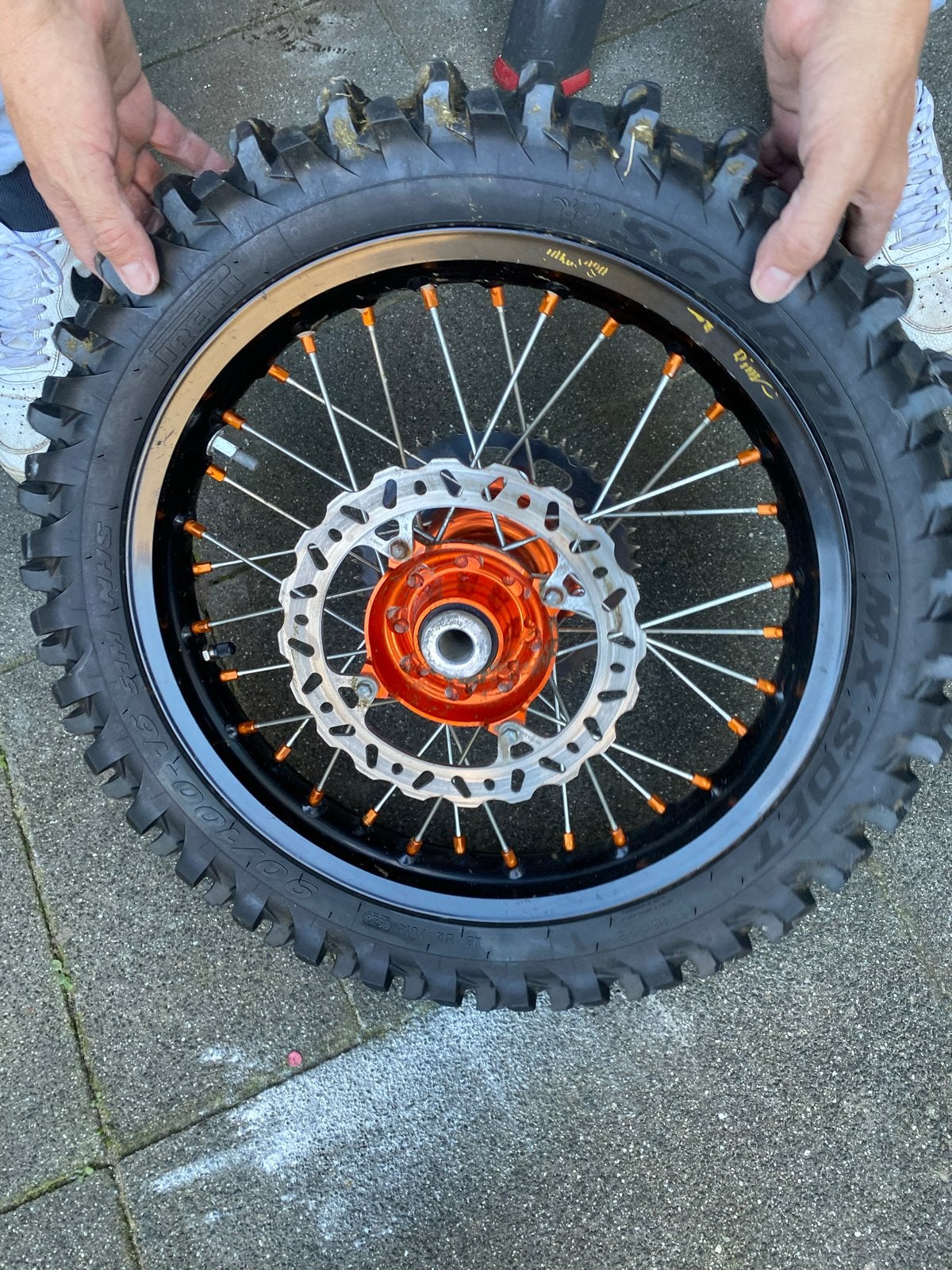 KTM SX/EXC 18 inch Zand band voor 85cc MX Soft, Ophalen, Gebruikt