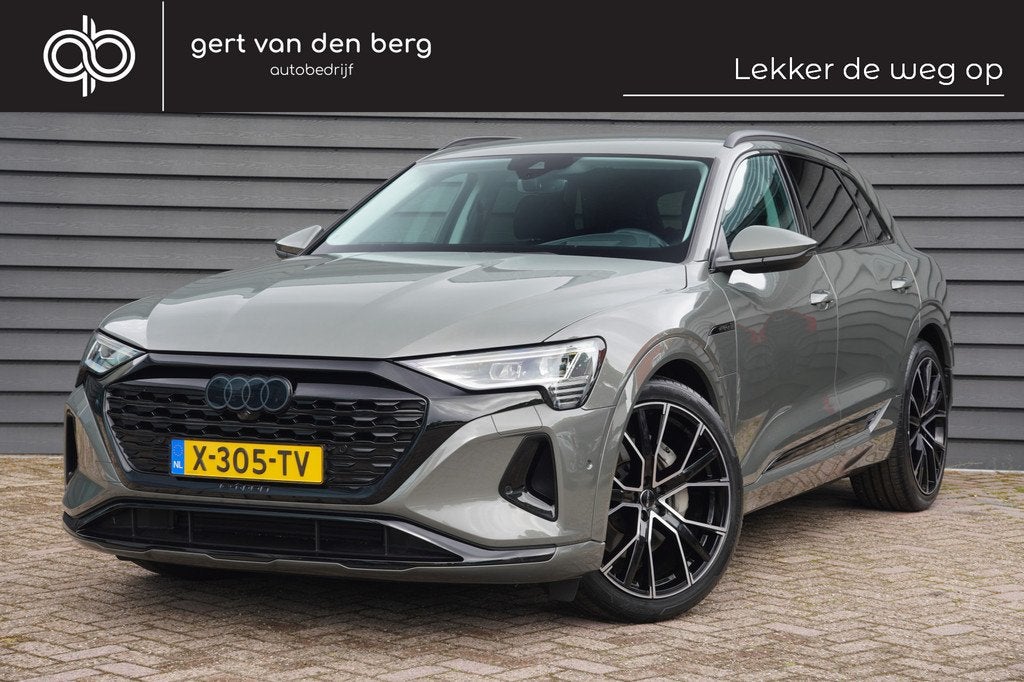 Audi Q8 e-tron 50 quattro Advanced Edition 95 kWh - LEDER -, Auto's, Audi, Automaat, 131 €/maand, Zwart, 95 kWh