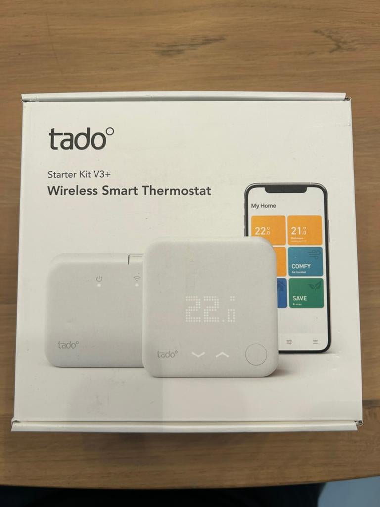 Tado v3+ met 8 radiatorknoppen, Gebruikt, Minder dan 30 cm, Hoog rendement (Hr), Minder dan 60 cm