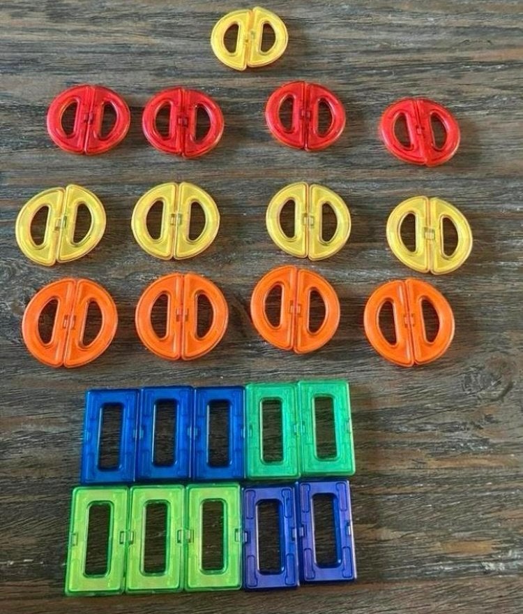 Nieuw! 36 Magnetische bouwstenen, Ophalen of Verzenden, Nieuw, Overige merken