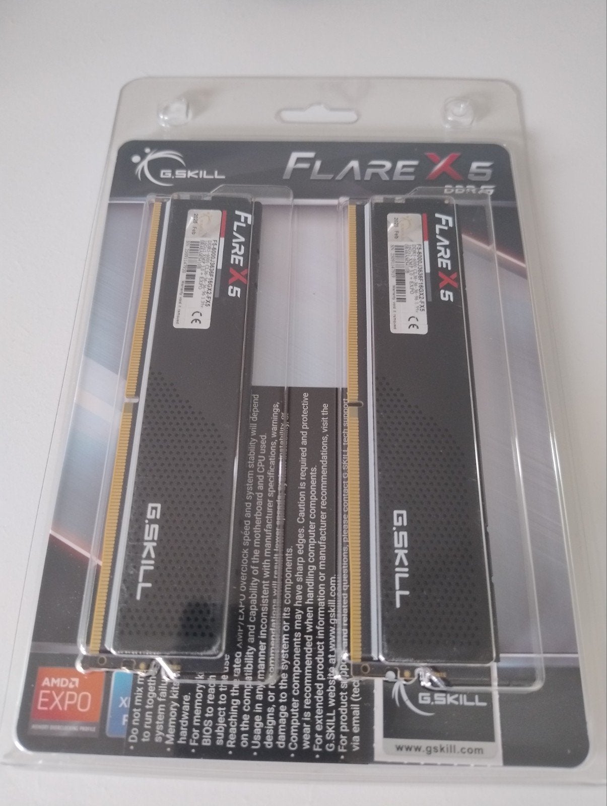 G.Skill Flare X5 DDR5 RAM 2x16GB 6000MHz, Computers en Software, RAM geheugen, 32 GB, Nieuw, Ophalen of Verzenden, Desktop