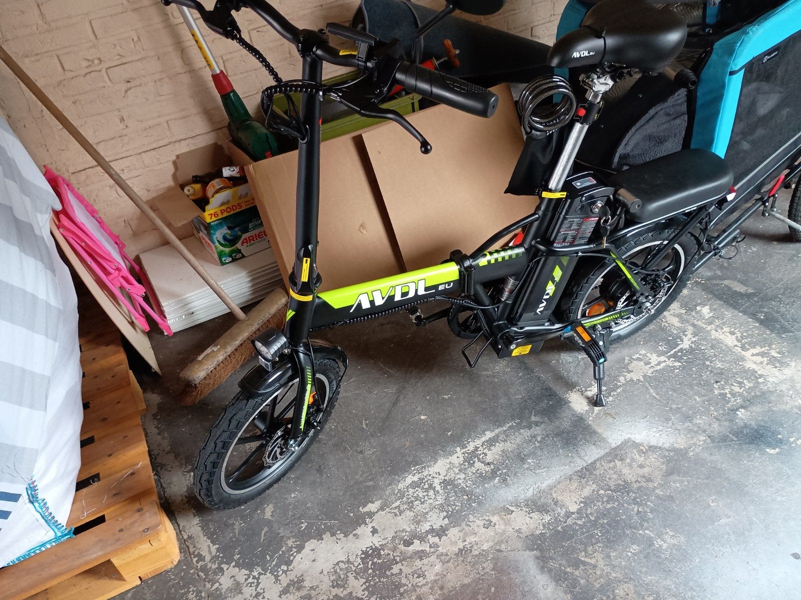 NIEUW AVDLEU A10 Opvouwbare Elektrische Fiets - 250W/36V, Nieuw, Minder dan 47 cm, 30 tot 50 km per accu, Ophalen