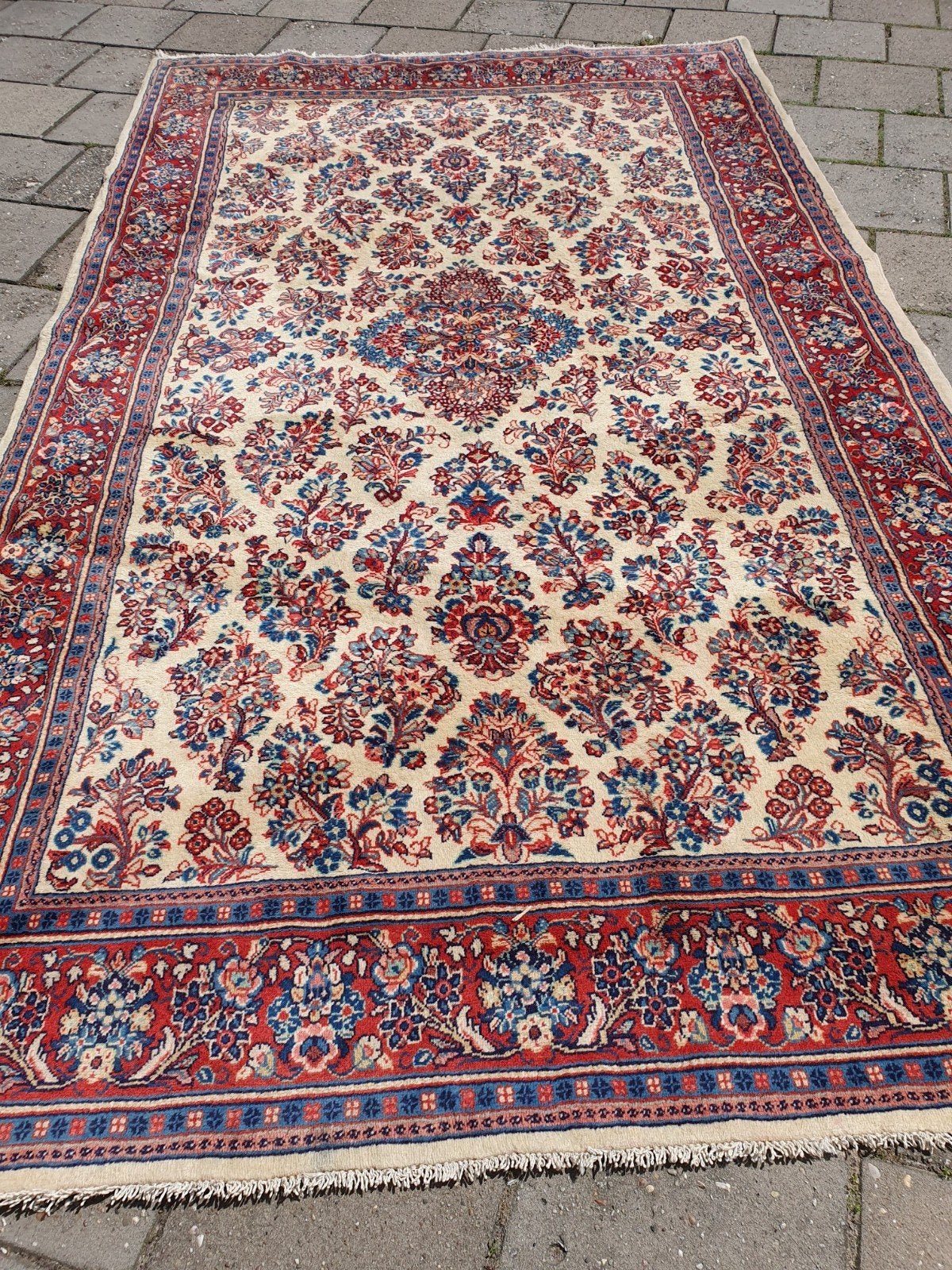 Perzisch tapijt 275x160 cm.Sarouk, Gebruikt, Overige kleuren, 150 tot 200 cm, 200 cm of meer