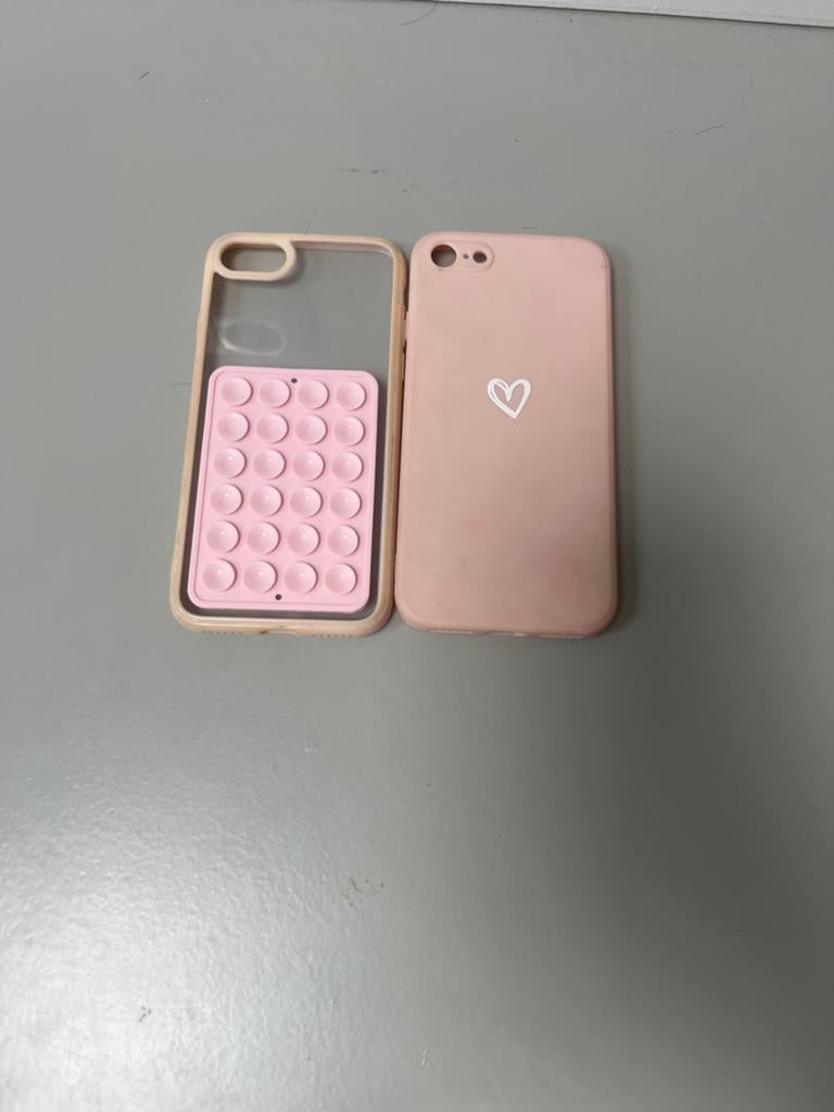 iPhone hoesjes: roze met hartje en een zuignap hoesje roze, Telecommunicatie, Mobiele telefoons | Hoesjes en Frontjes | Apple iPhone