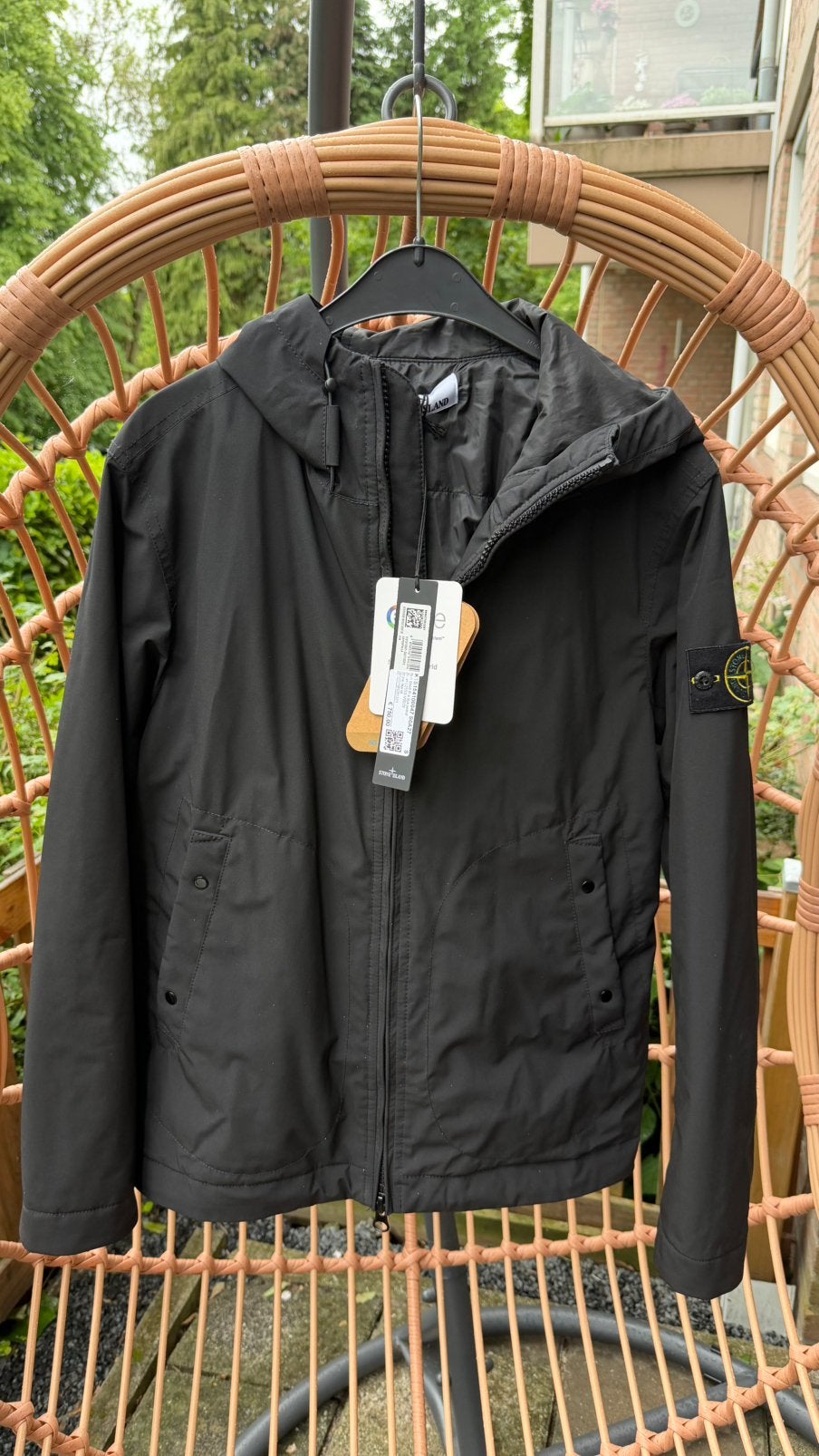 Stone Island Soft Shell, Kleding | Heren, Jassen | Zomer, Ophalen of Verzenden, Zo goed als nieuw, Zwart