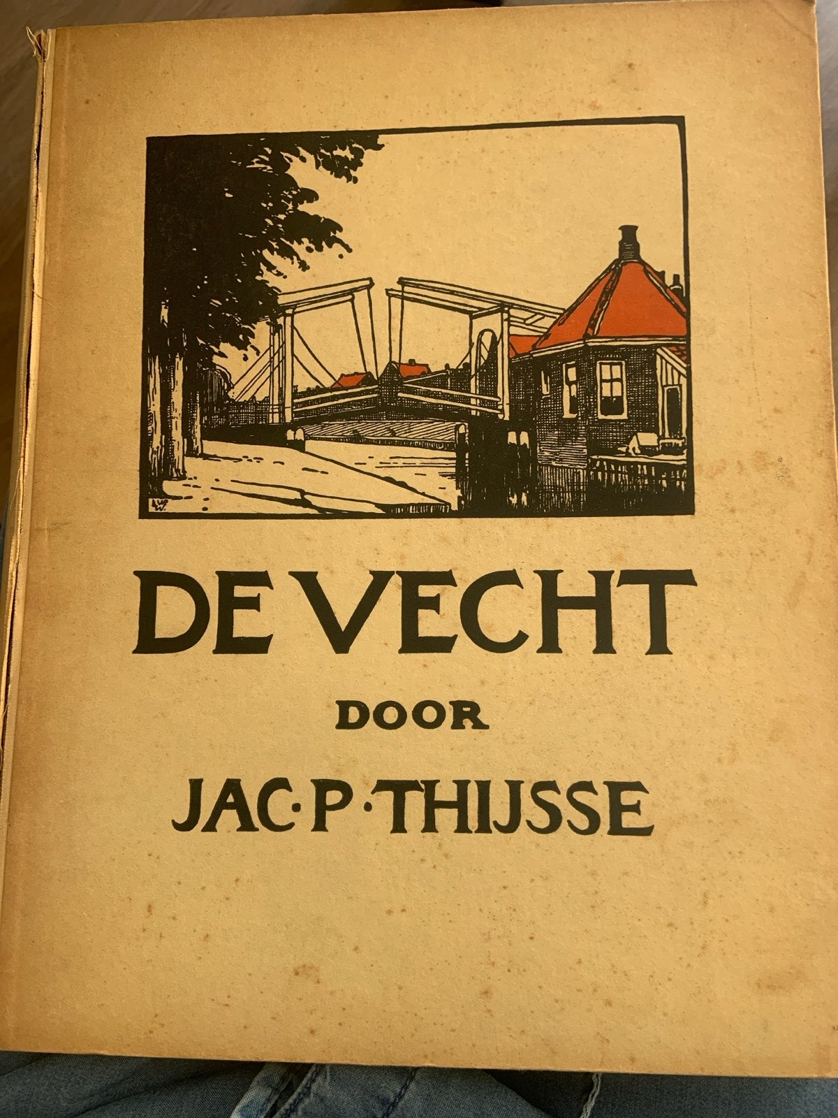 De Vecht - Jac. P. Thijsse (album uit 1915, vergeeld), Boeken, Verzenden, Gelezen