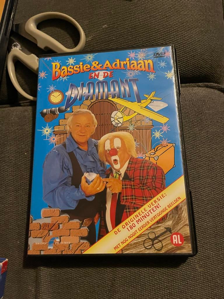 Bassie & Adriaan en de Diamant DVD - Originele Versie, Avontuur, Gebruikt, Alle leeftijden, Ophalen of Verzenden