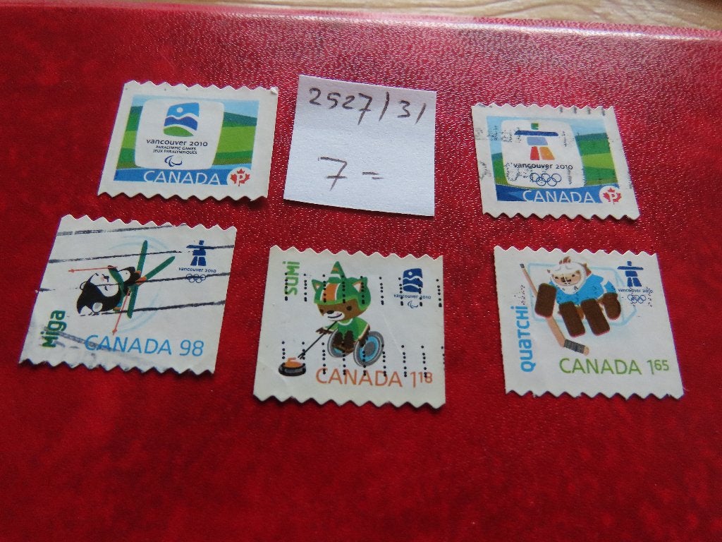 canada 2527/31, Postzegels en Munten, Ophalen of Verzenden, Gestempeld, Noord-Amerika