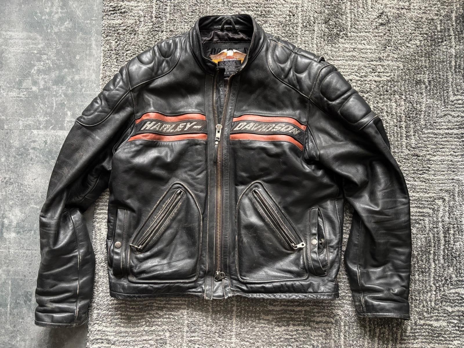 Harley-Davidson Leren Motorjas - Goede Staat, Ophalen, Tweedehands, Heren, Jas | leer