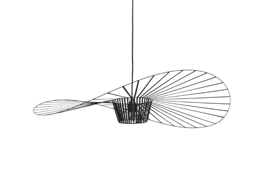 Grote zwarte Vertigo hanglamp 120cm – design look/eyecatcher, Ophalen