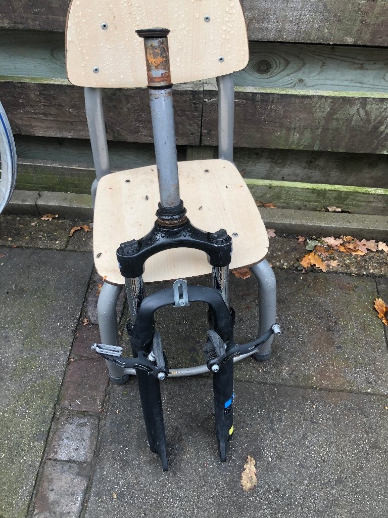 te koop:MTB Verende Voorvork 26 Inch / velgrem /mountainbike, Ophalen of Verzenden, Gebruikt