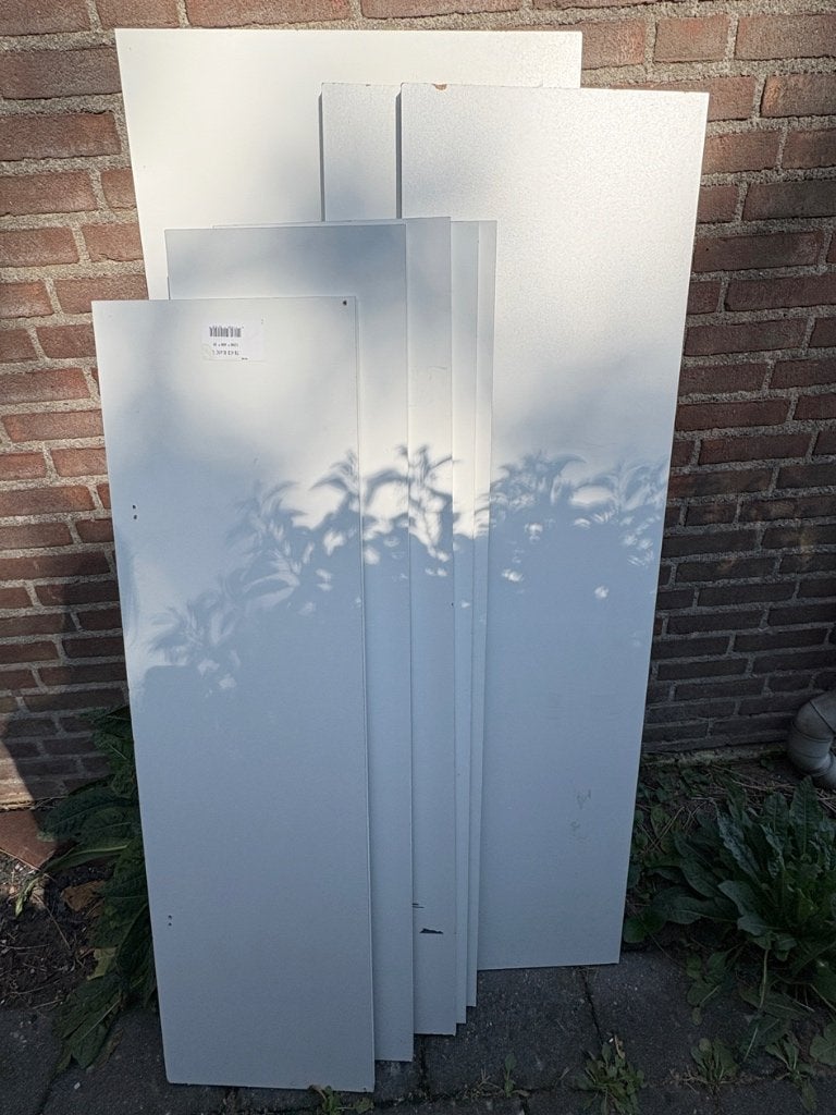 Meubelpanelen - wit - 18 mm dik - diverse formaten, Doe-het-zelf en Verbouw, Ophalen, Gebruikt, Minder dan 25 mm, Plank
