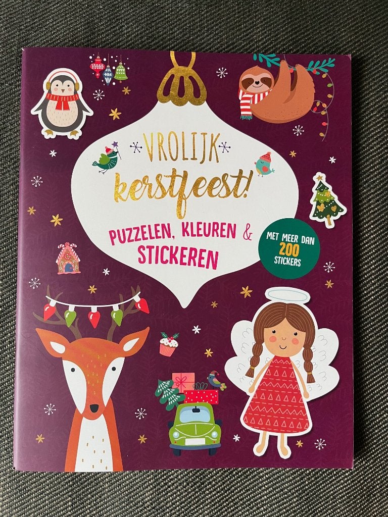 Doeboek Vrolijk KERSTFEEST - puzzelen, kleuren & ... (Nieuw), Ophalen of Verzenden, Nieuw, Fictie algemeen