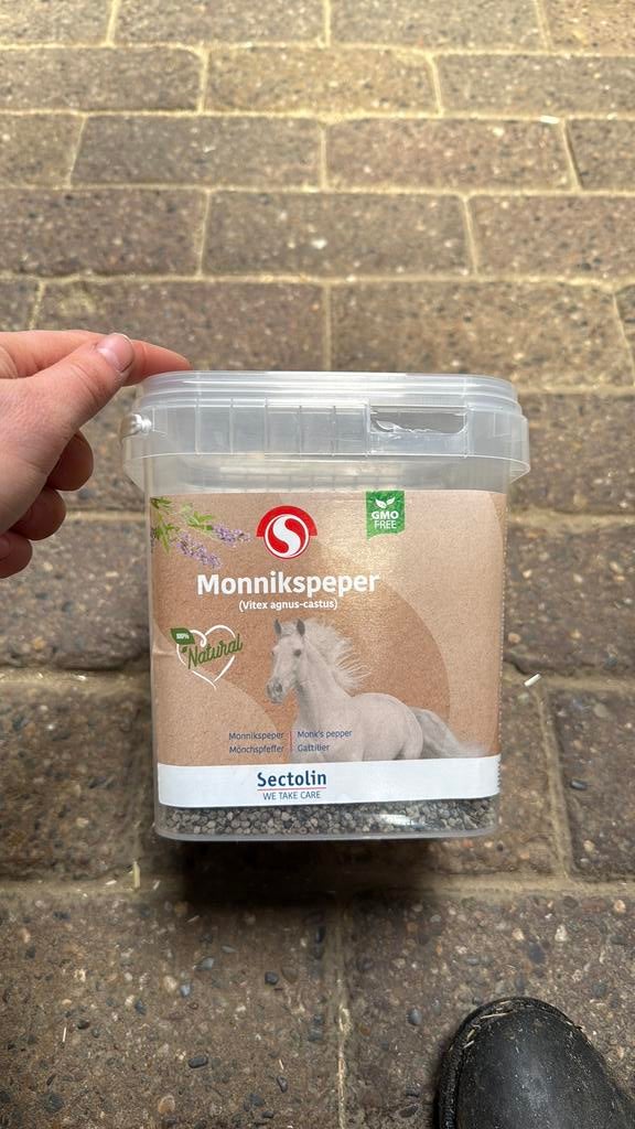 Sectolin monnikspeper 500g, Dieren en Toebehoren, Paarden en Pony's | Verzorgingsproducten, Ophalen of Verzenden, Zo goed als nieuw
