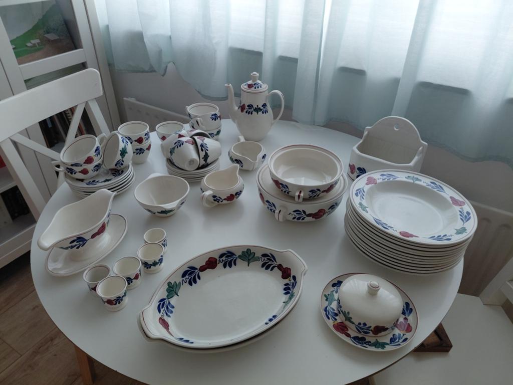 Groot Boerenbont Servies - Compleet en in goede staat, Huis en Inrichting, Keuken | Servies, Zo goed als nieuw, Boerenbont, Aardewerk
