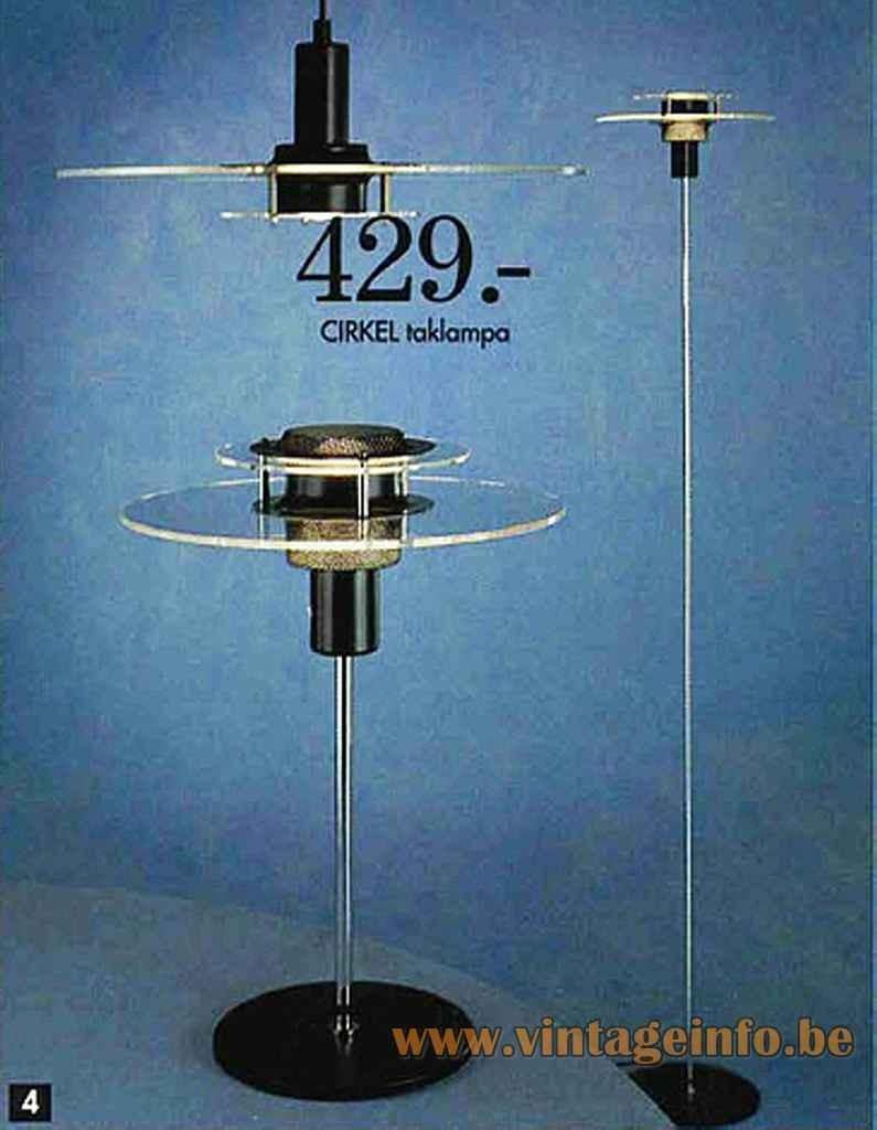 Vintage IKEA Cirkel Plafondlamp - Design Klassieker, Huis en Inrichting, Lampen | Plafondlampen, Contact.nl@ikea.com, Gebruikt
