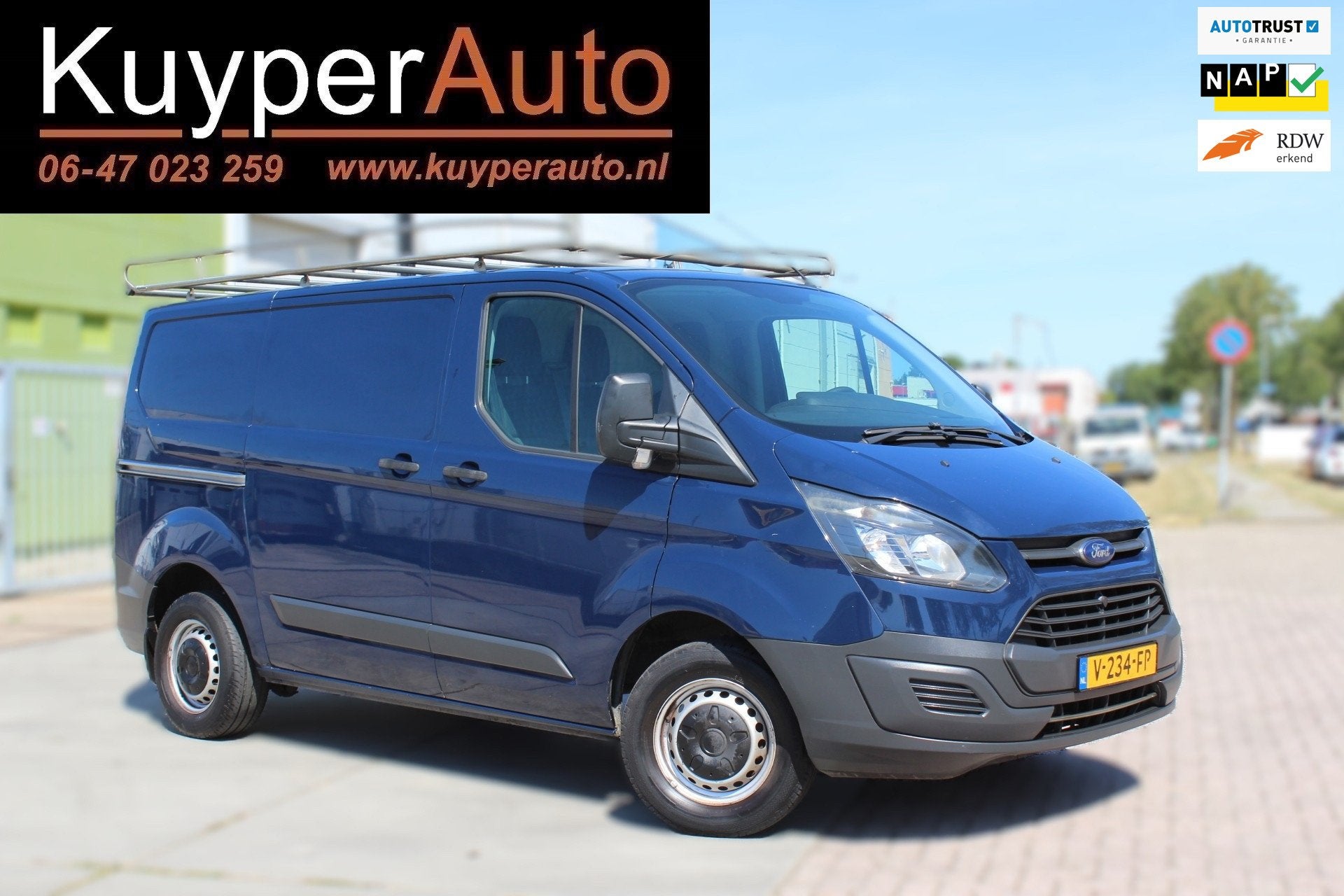 Ford Transit Custom 270 2.0 TDCI L1H1 Economy Edition 1E EIG, Voorwielaandrijving, Euro 6, 4 cilinders, Blauw