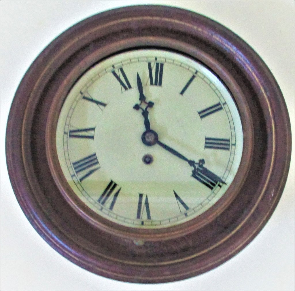 Franse schoolklok begin 1900, Antiek en Kunst, Antiek | Klokken, Ophalen of Verzenden