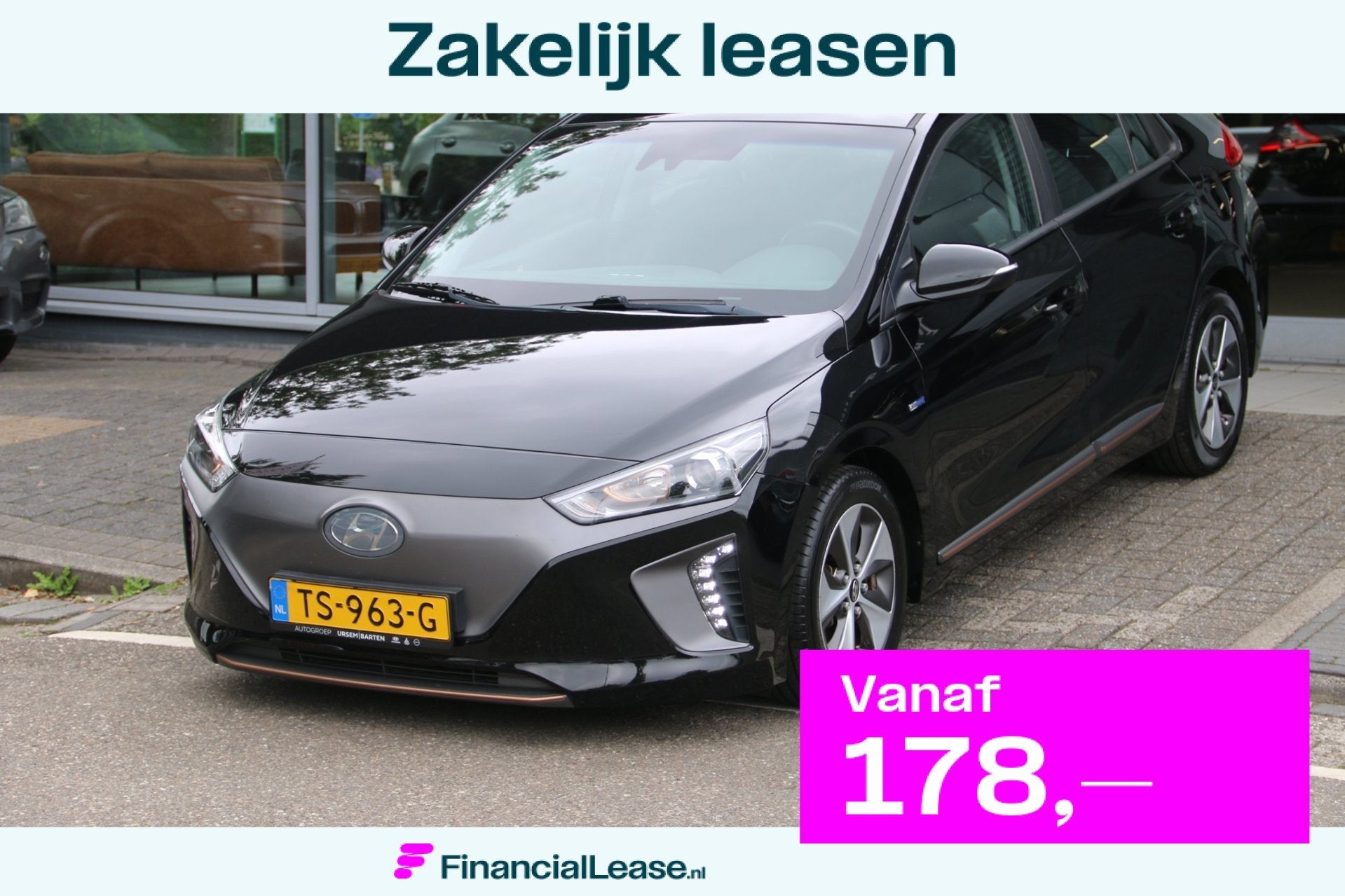 Hyundai IONIQ Comfort EV SOH 87,7% NL-AUTO NAP, Zwart, Origineel Nederlands, IONIQ, Grijs