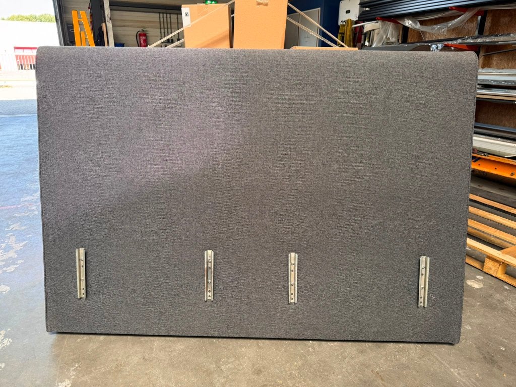 Hoofdbord - boxspring hoofdbord - 160cm antraciet, Gebruikt, ., Tweepersoons, Ophalen of Verzenden