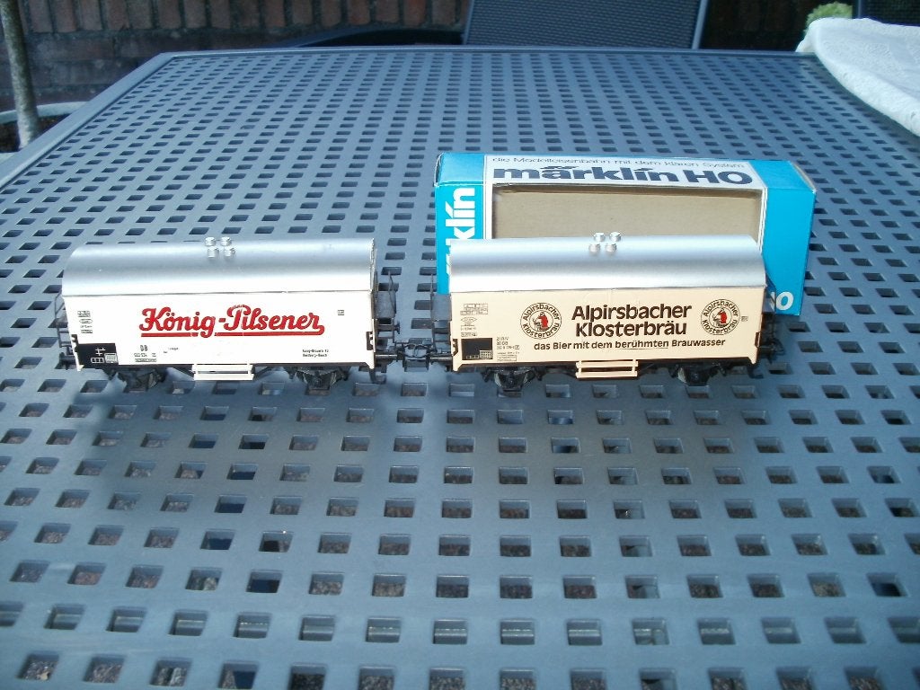 2x Marklin Ho bierwagons, Wisselstroom, Wagon, Ophalen of Verzenden, Zo goed als nieuw