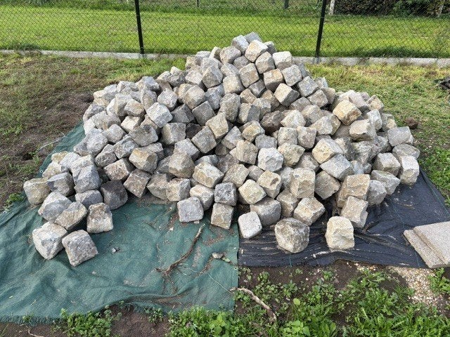 kasseien, Tuin en Terras, Gebruikt, Overige typen, Ophalen of Verzenden, Natuursteen