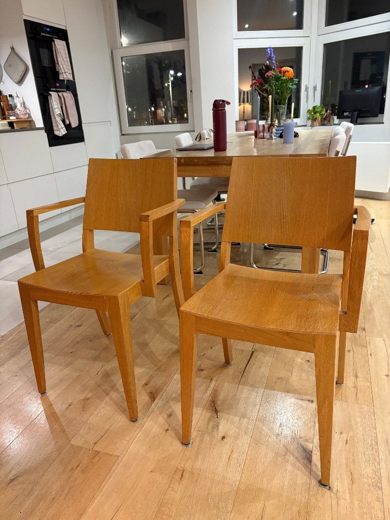 Houten stoel 2 stuks, Ophalen, Gebruikt, Twee, Bruin