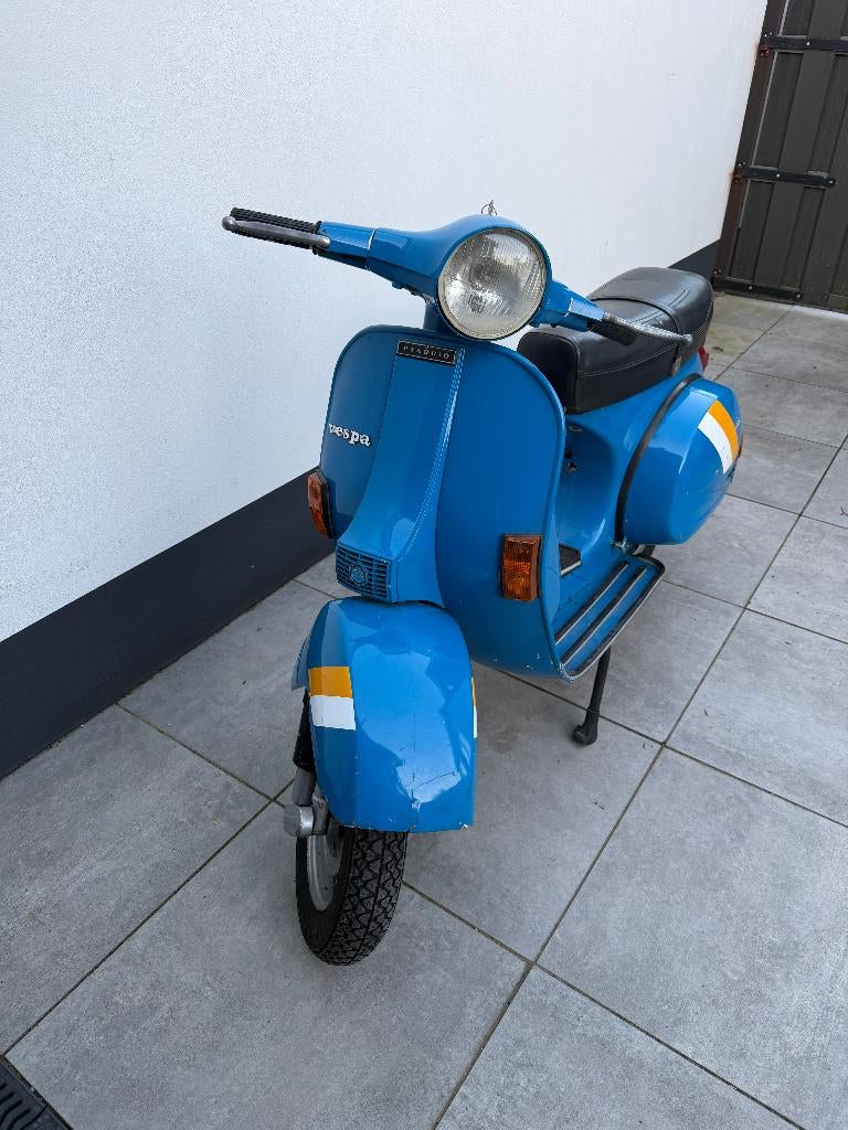 TE KOOP! Piaggio Vespa P200E Blauw 1982 !!, Scooter, Gebruikt, Particulier, 11 kW of minder