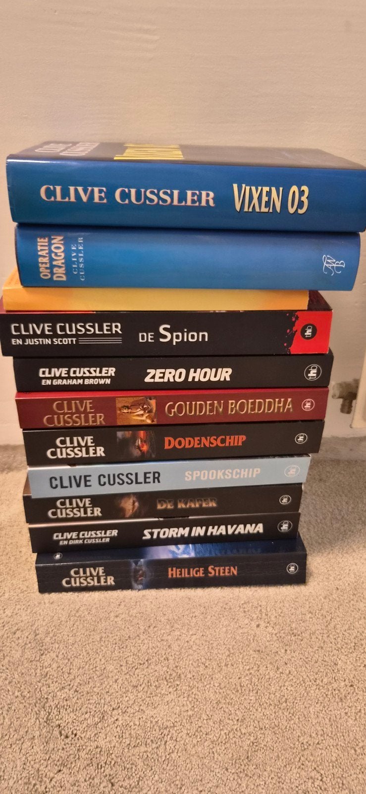 Clive Cussler Boeken Collectie - 10 Spanningvolle Titels, Ophalen, Gelezen, Clive Cussler, Nederland