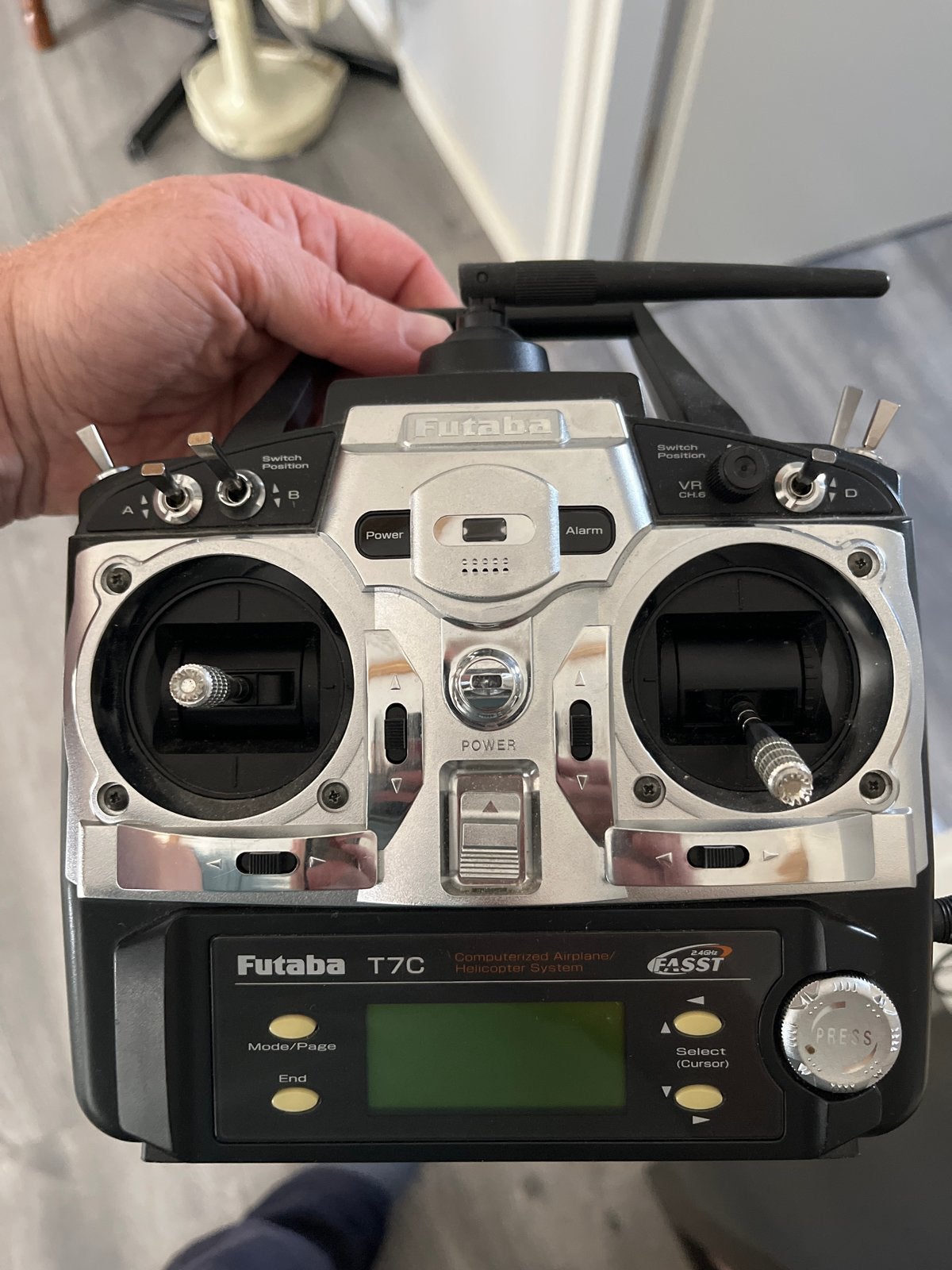 Futaba T7C 2.4GHz FASST Zender voor RC Vliegtuigen/Helikopte, Ophalen of Verzenden, Gebruikt