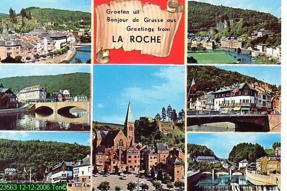 Ansichtkaart	La Roche (België)	7-luik, Verzenden, 1960 tot 1980, Gelopen, Luxemburg