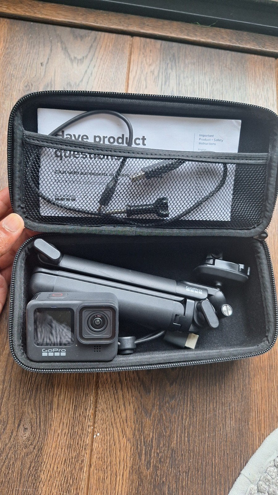 GoPro Hero 9 Black met accessoires en 128GB SD-kaart, Ophalen of Verzenden, Zo goed als nieuw, GoPro
