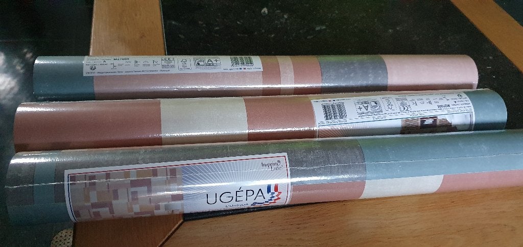 UGÉPA Vliesbehang - Modern Geometrisch Patroon, Huis en Inrichting, Stoffering | Behang, Grijs, Overige merken, Geometrisch, Modern