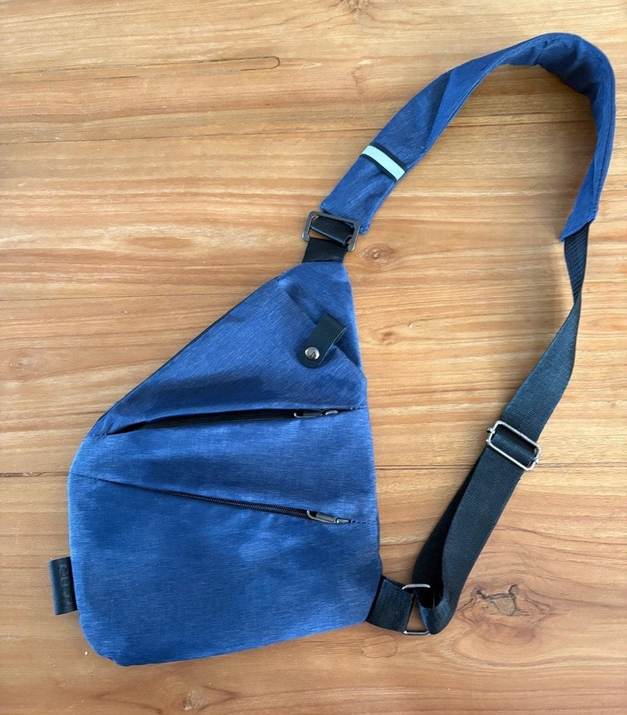 SecuBag | Schoudertas, Ophalen of Verzenden, Zo goed als nieuw, Blauw, Overige merken