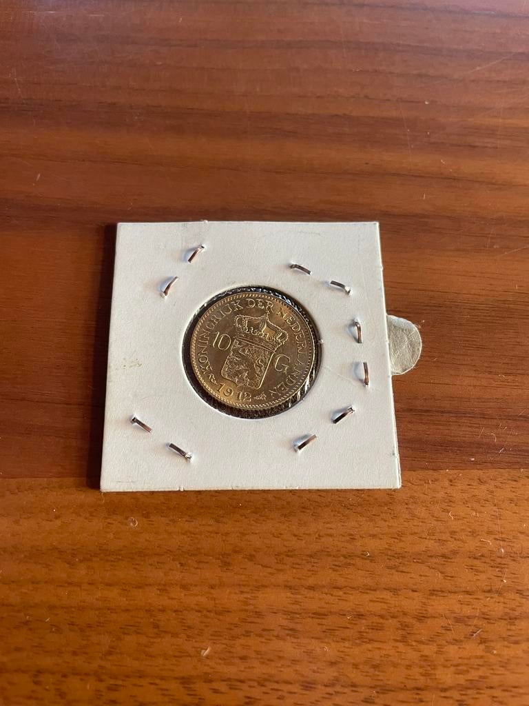 Gouden tientje 1912, Postzegels en Munten, Ophalen of Verzenden, Goud