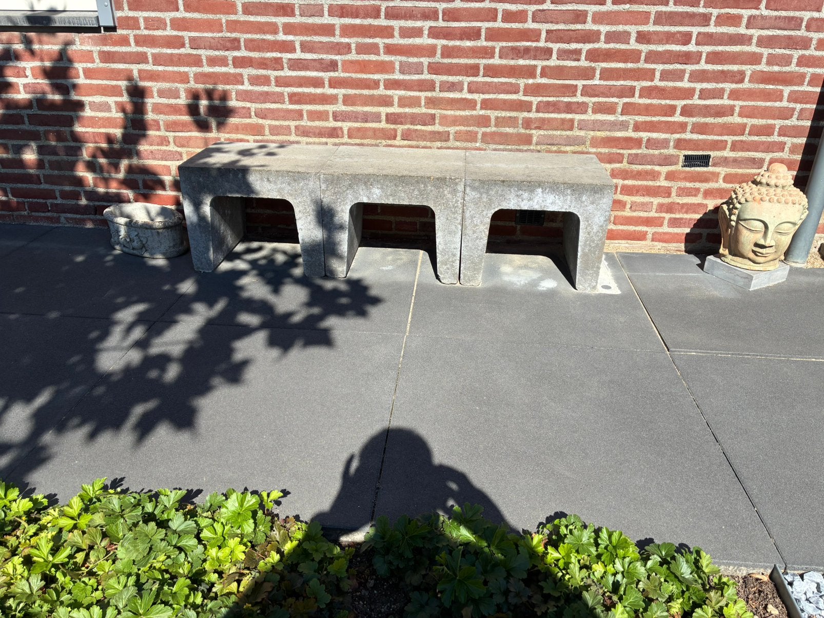 3x beton U-zitelement 50x40x40, Tuin en Terras, Ophalen, Zo goed als nieuw