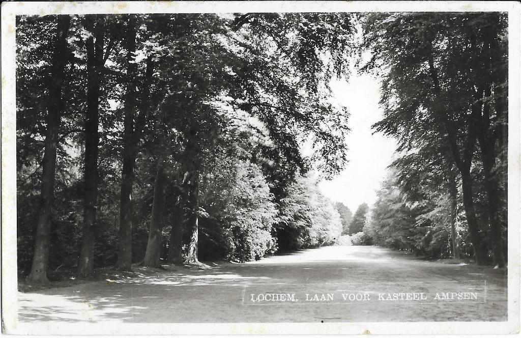 Lochem, Laan voor kasteel Ampsen, Verzamelen, Verzenden, 1940 tot 1960, Gelopen, Gelderland