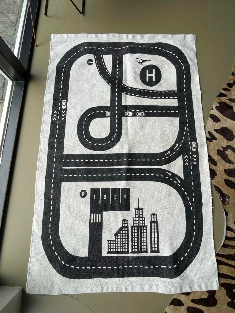H&M Speelkleed Katoen - Zwart Wit - 90x130cm, Ophalen of Verzenden, Zo goed als nieuw