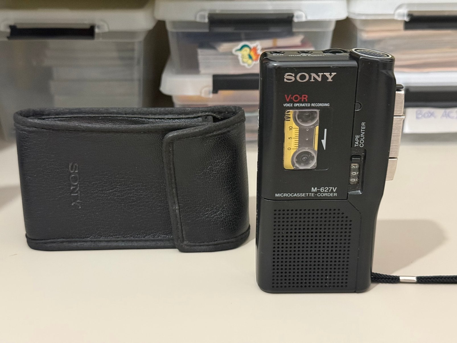 Sony M-627V Voice Recorder met hoes Vintage, Audio, Tv en Foto, Ophalen of Verzenden, Walkman