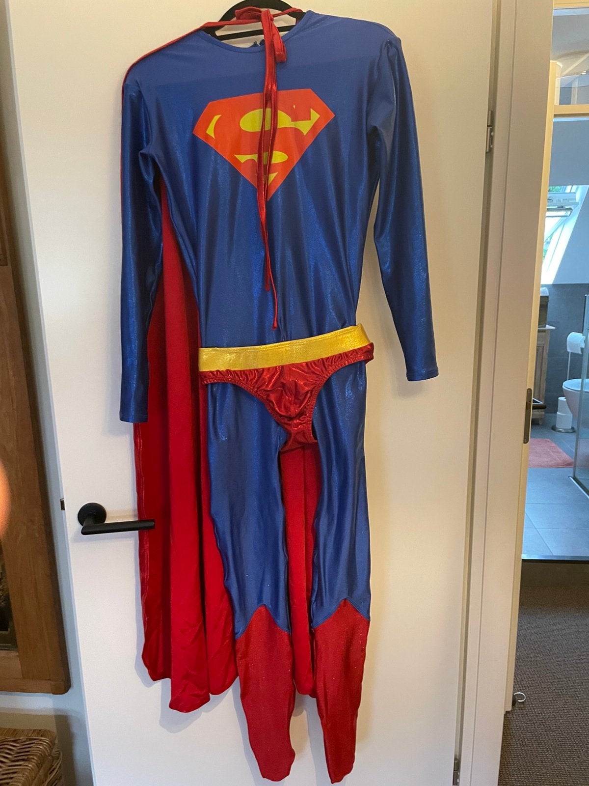 Spandex / lycra superman pak maat m, Ophalen of Verzenden, Zo goed als nieuw
