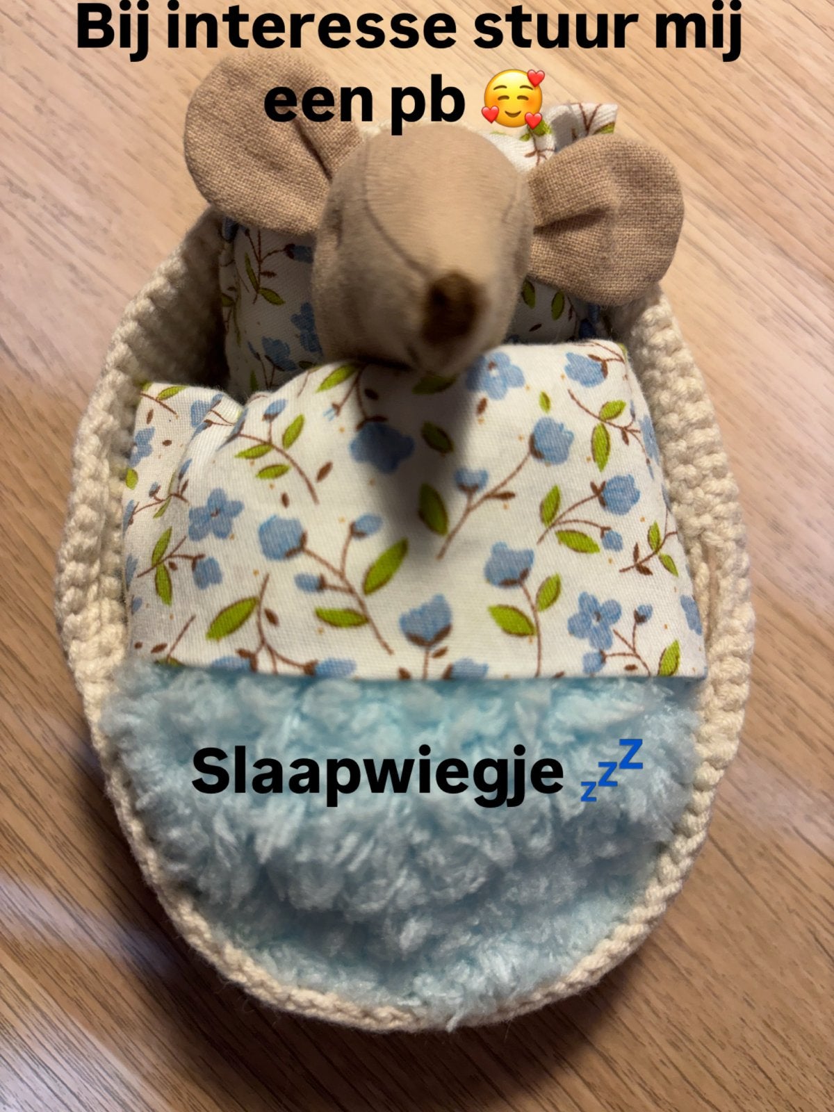Slaapwiegje voor Maileg muis (exclusief muis), Kinderen en Baby's, Ophalen of Verzenden, Nieuw, Jongen of Meisje