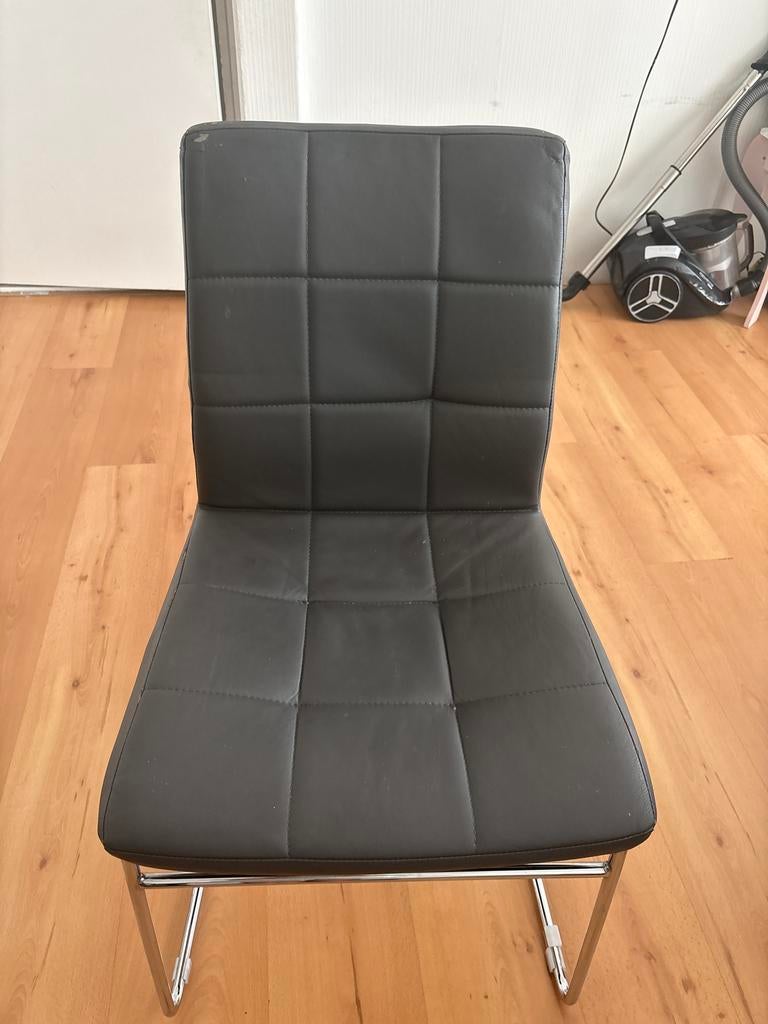 Stoel grijs, Ophalen, Gebruikt, Grijs, Twee